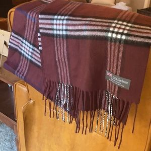 Burgundy Scarf Plaid